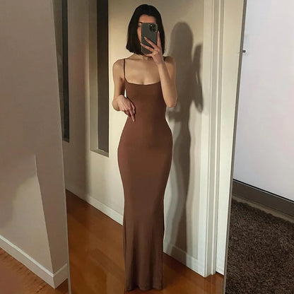 Satin Slip Maxi Dress